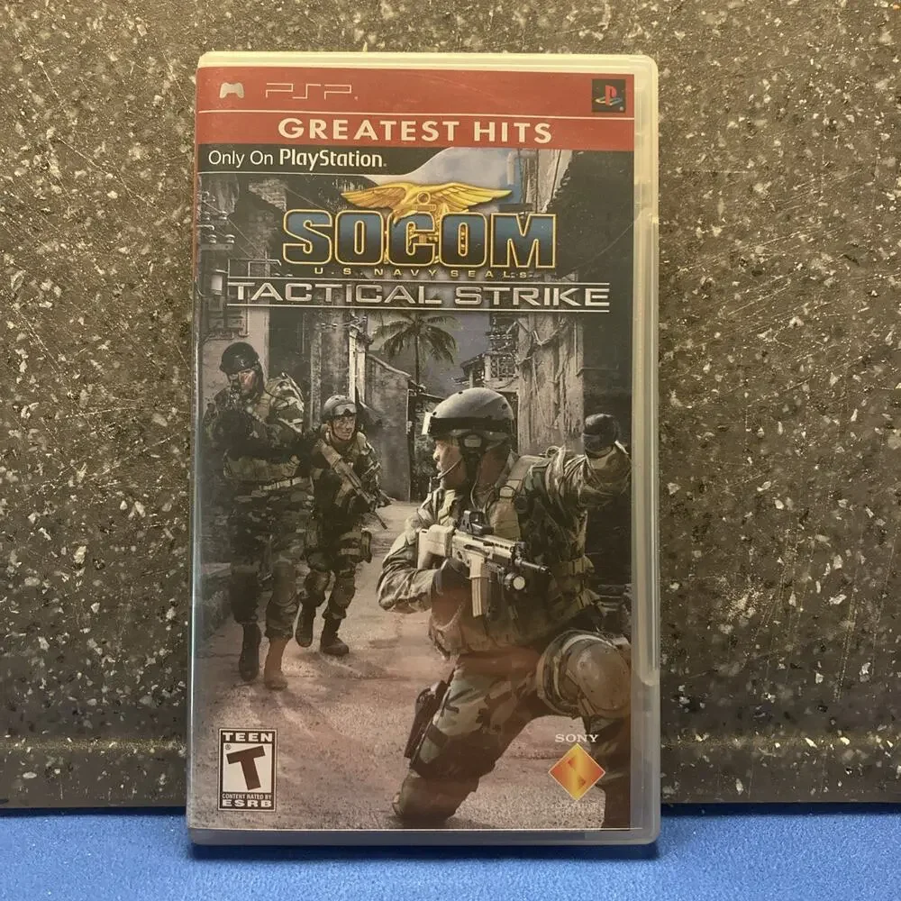 SOCOM Tactical Strike Portable Sony PSP Game Used With Manual.